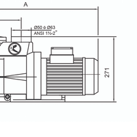 Poolpump Kripsol Koral 1,5HK, 230V