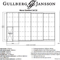 Gullberg & Jansson pooltak Nova Comfort 3x7,5 m pool med sarg