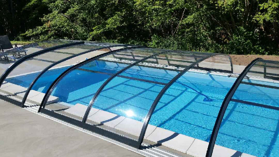Pooltak Nova Comfort 3x7,5 m pool med sarg